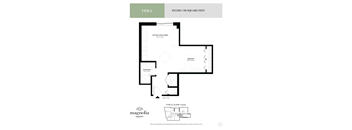 a floor plan for a home with a asymmetrical floor plan